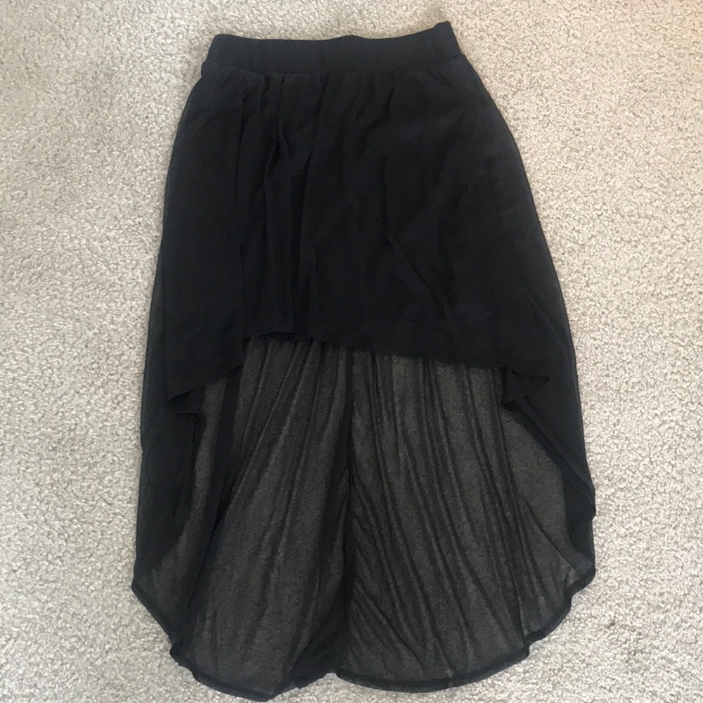 Black Skirt w/ Sheer Train